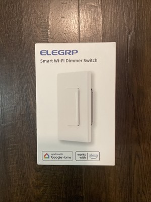 Elegrp Smart Wi-Fi Dimmer Switch Smart Home Light Switch White/DTR30-NEW