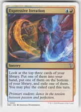 Expressive Iteration (White Border) Mystery Booster 2 82 U NM MTG