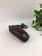 Vintage AT T Trimline Phone Touch Tone Push Button Landline Brown Desk/Wall