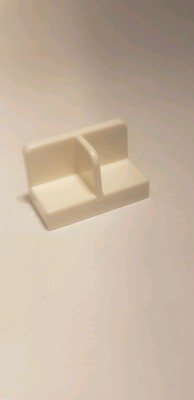 Lego NEW 100 Pcs 1x2x1 Rounded Corners / Center Divider '' White '' 93095