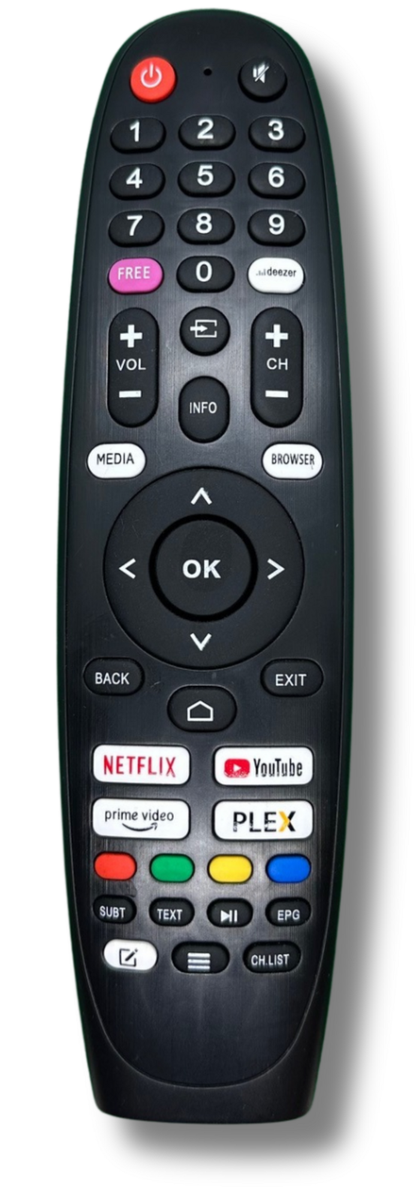 Medion TV Fernbedienung RC1822 – Ersatzfernbedienung Für Smart TVs Mit Netflix & Prime Video Taste