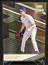 2020 Panini Elite Extra Edition Baseball Logan Allen Gold Die Cut 8/10