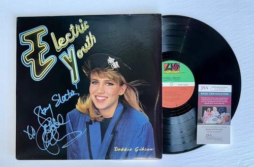 DEBBIE GIBSON HAND SIGNED AUTOGRAPHED ELECTRIC YOUTH VINYL ALBUM LP +JSA COA