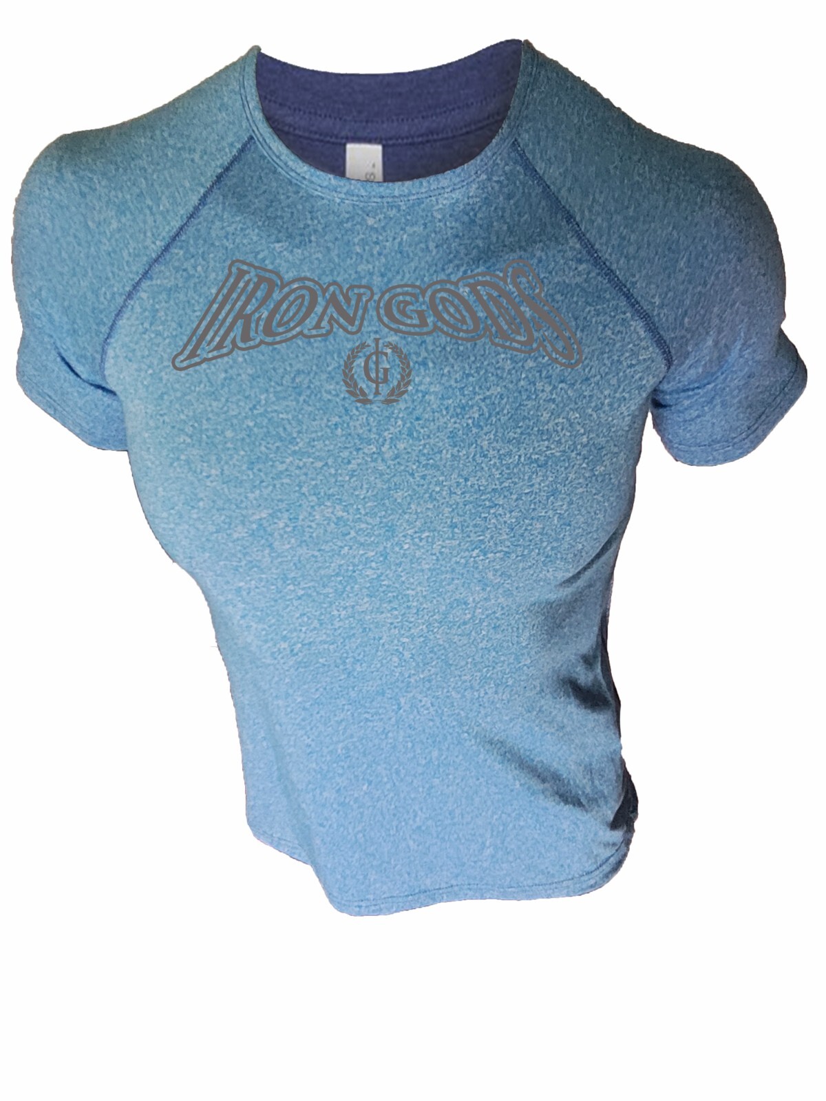 Iron Gods Raglan Logo Workout TShirt, Gym Shirt, Bodybuilding Tee, Gym