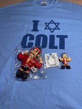 Colt Cabana Pro wrestling tees/crate lot micro brawler,pin,buddie,shirt xl