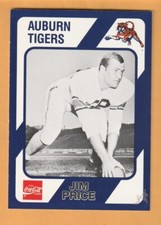 Jim Price Auburn Tigers 1989 Card #453 Birmingham Alabama 12O Jim Price Auburn Tigers 1989 Card #453 Birmingham Alabama 12O