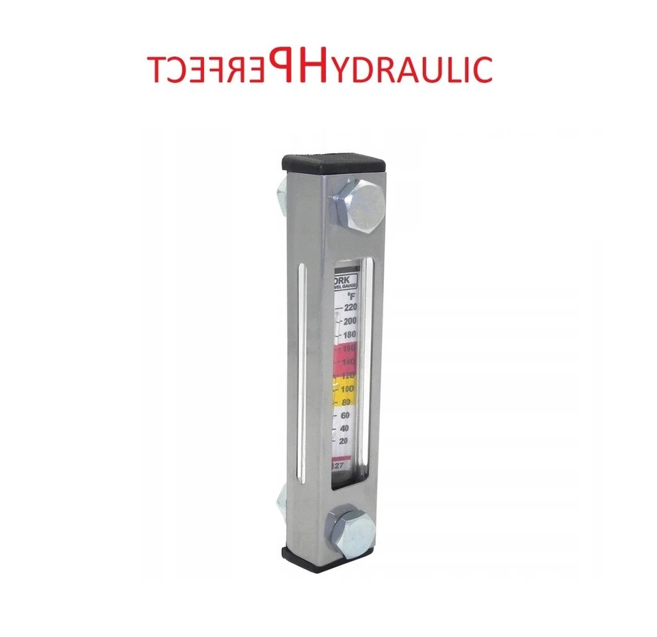 PERFECT HYDRAULIC Visor de aceite hidráulico indicador de nivel de aceite 127 mm M12 termómetro LVA20