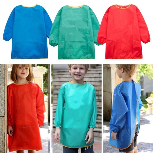 Pvc Smock Drawing Painting Sand Tower Smock Apron PVC Feeding Apron Travel ...
