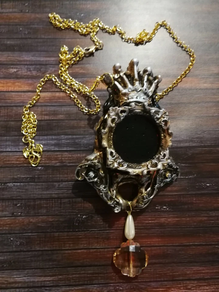 Joyería de lujo collar colgante mujer joyería vintage encanto muñeca roble princesa Foto 4 de 4