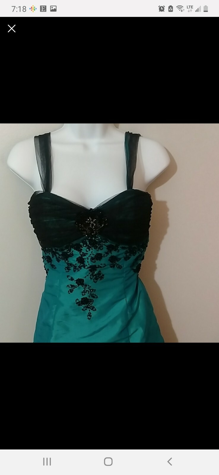 ONYX NITE DRESS SIZE 6 - Gem