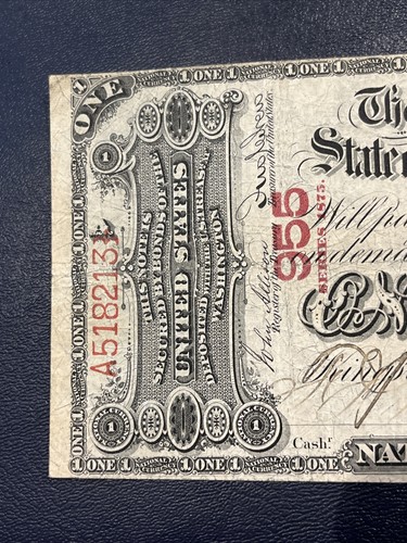 1875 $1 ACE! STATE OF NEW YORK National Bank National Currency NY CH# 955 - Picture 3 of 13