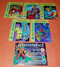 Marvel OVERPOWER JLA Mister Miracle SET character 5 sp Aero Disks Mother Box OPD