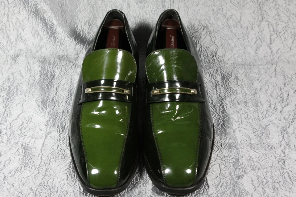  Zapatos para hombre Florsheim Designer Collection charol verde vintage 9 D  Foto 4 de 4