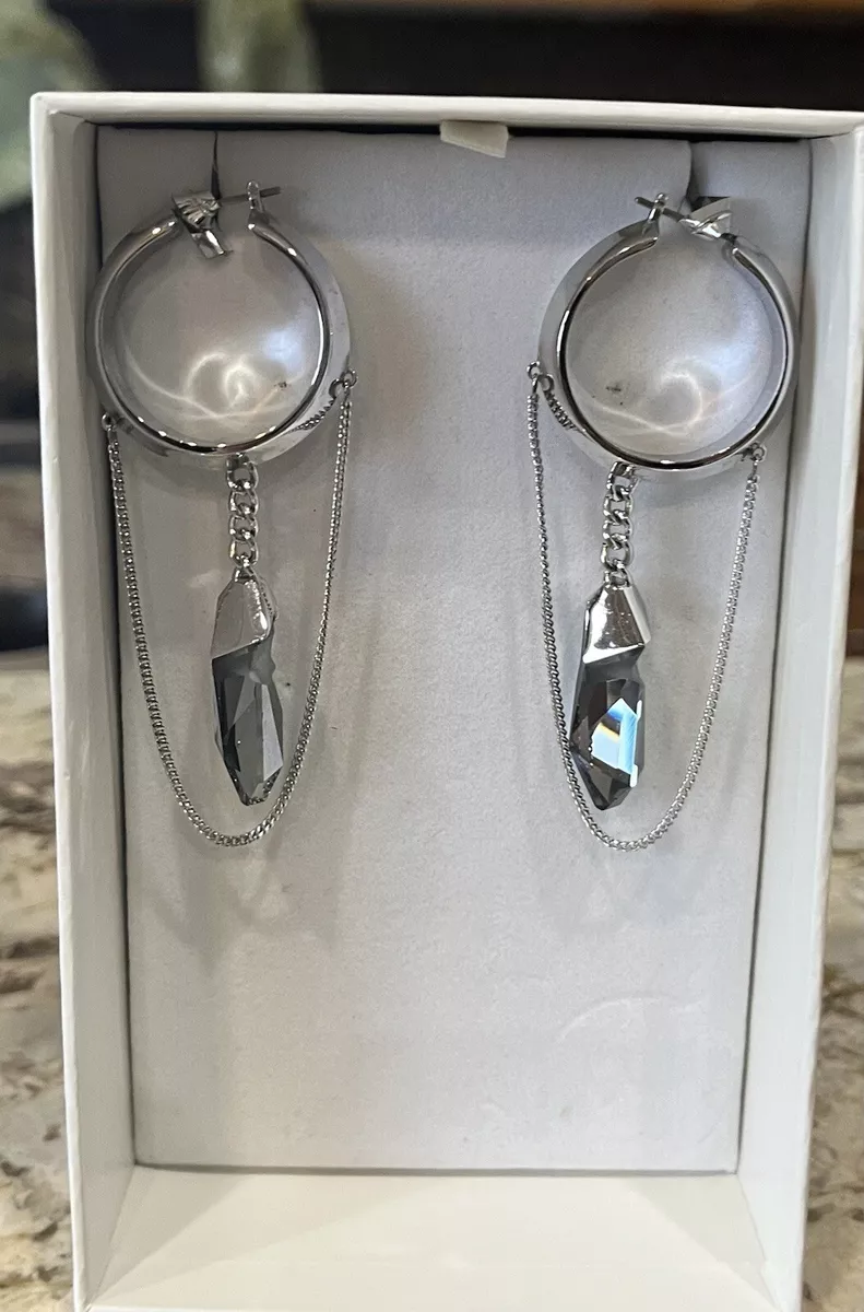 Jean Paul Gaultier Atelier Swarovski Loop Earrings New