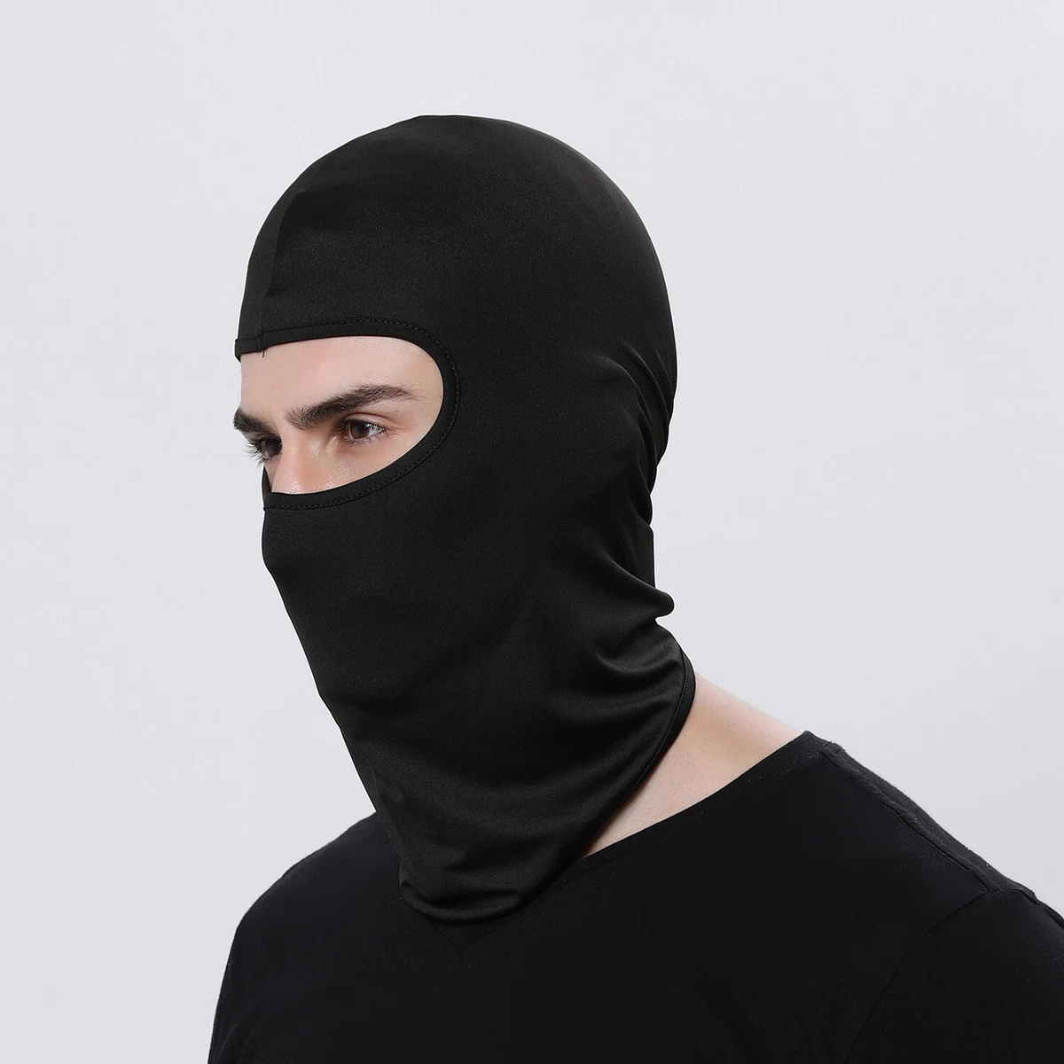 Cotton Balaclava Full Face Mask Men Women Cycling Ski Warm Neck Black Motor  Bike