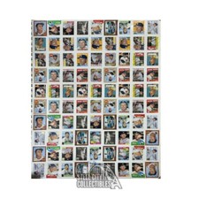 1996 Topps Mickey Mantle Commemorative Reprint Baseball Card Uncut Sheet