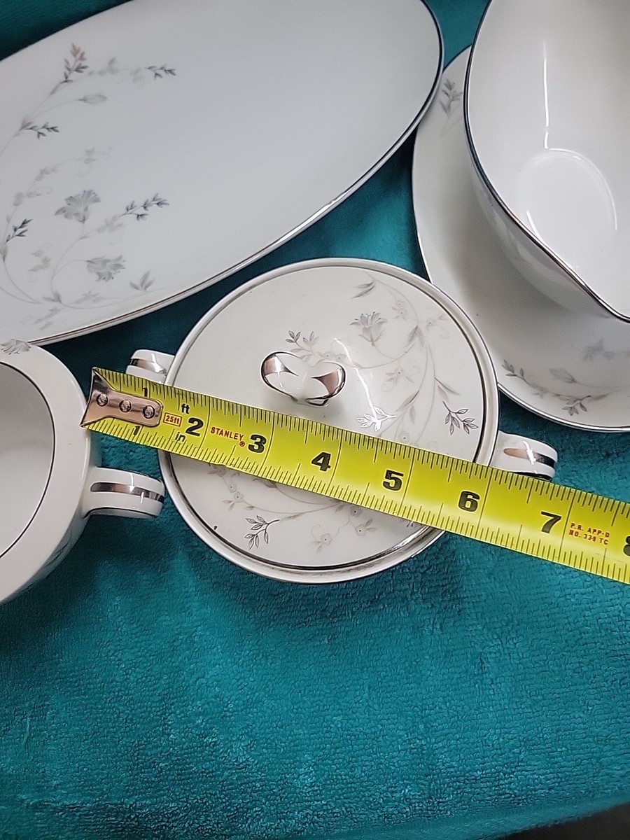 Noritake China - Valerie 5812 - Creamer, Sugar Bowl, Gravy Boat