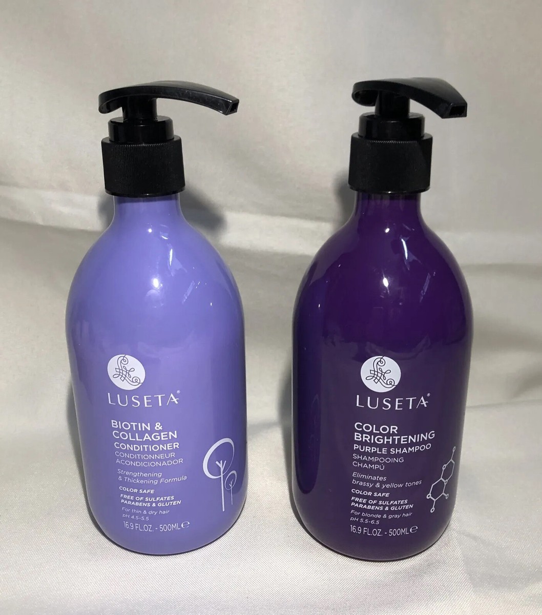 Luseta Color Brightening Purple Shampoo & Biotin Collagen