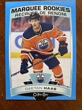 19-20 UD Series 2 Hockey Opee Chee Blue Marquee Rookie 640 Gaetan Haas