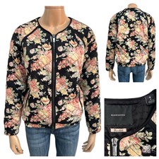 Maison Scotch Boudoir Designer Floral Quilted Jacket Size 2 / M