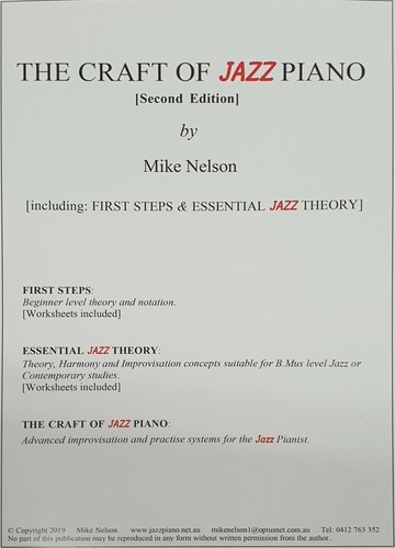 The Craft of Jazz Piano Course Book 2nd Ed - Mike Nelson - Picture 2 of 3