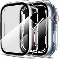 2X SchutzhüLle FüR Apple Watch Series 9/8/7 45Mm, 9H Displayschutz - Kratzfestes
