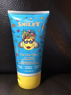 NEW Calgon Smiley CHA CHA CHICA 3 in 1 Wash for Hair and Body 5oz Vintage  COTY