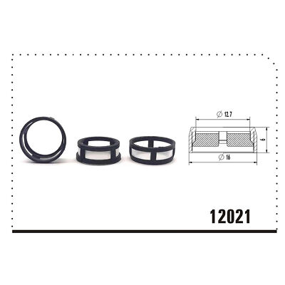 500 pcs Fuel Injector Micro Filter Metal mesh For Injector Size 16x12 ...