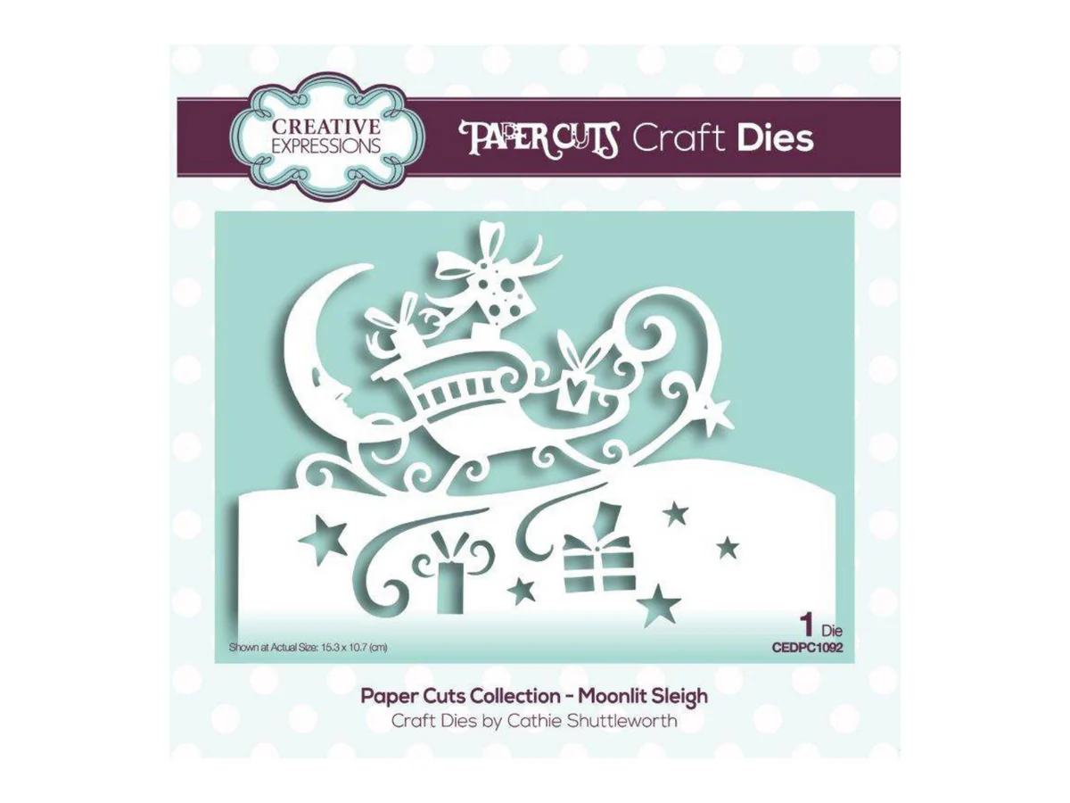 Paper Cuts Moonlit Sleigh Craft Die
