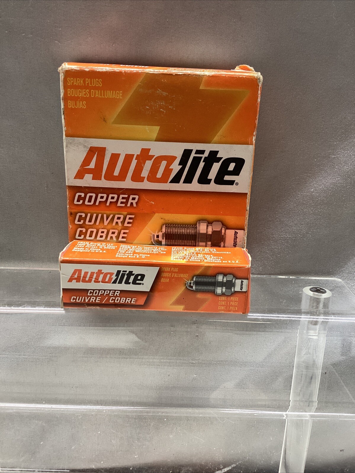 Autolite 104 Copper Resistor Automotive Replacement Spark Plug     Set of 4 