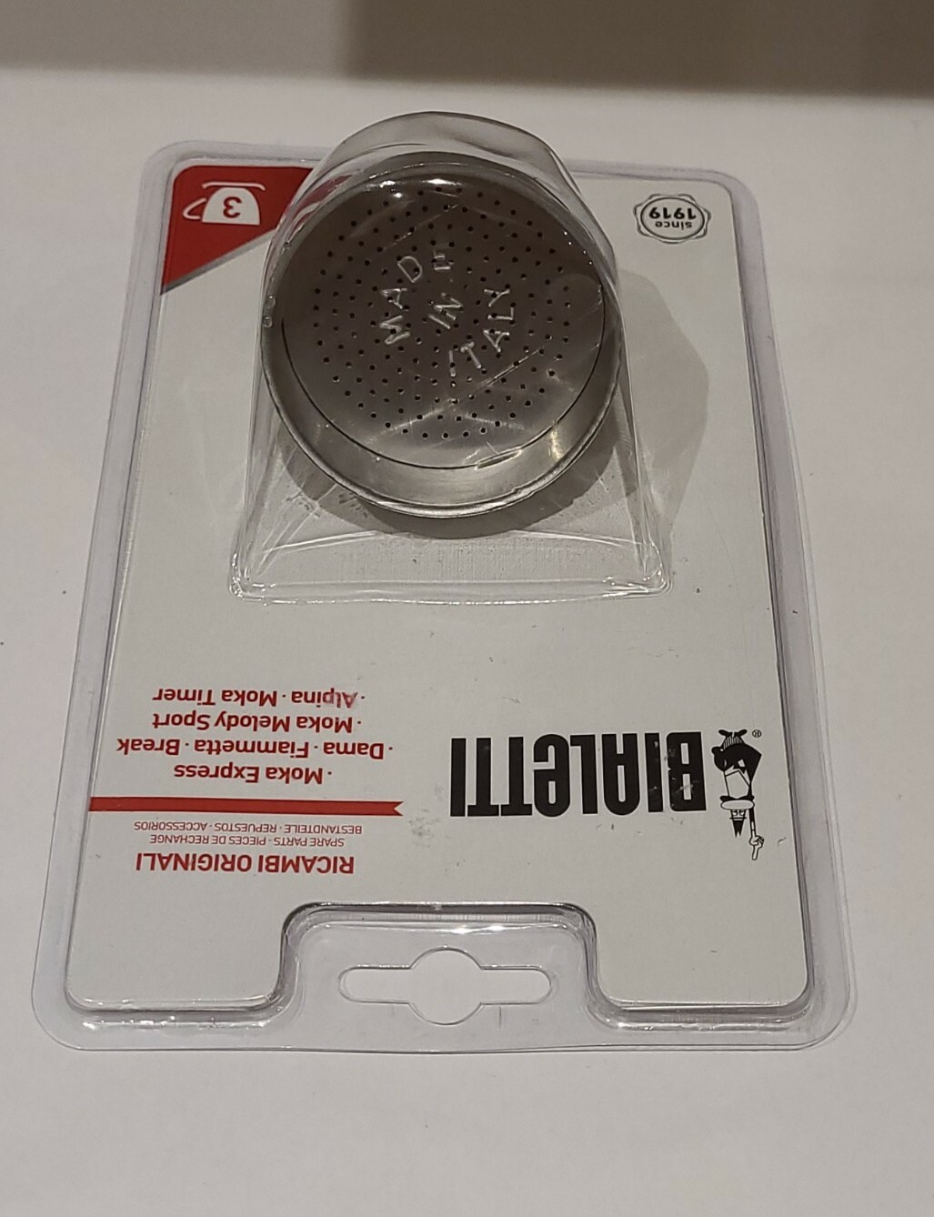 Bialetti Moka Pot Funnel Filter 3 Cup Moka Express/Dama/Break/Alpina