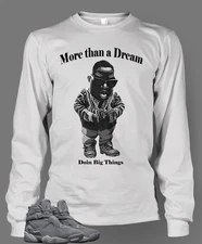Tee  Shirt to Match Retro J8 Cool Gray Sneaker Biggie Doin Big Things Graphic T