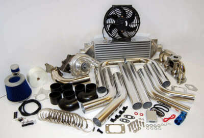 T04E TURBO KIT TURBOCHARGER+STAINLESS MANIFOLD+INTERCOOLER 04-10 SCION ...