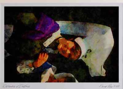 281047 Normandy Girl In Costume Ltd Ed A3 Watercolour Print