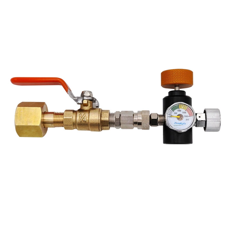 CO2 Zylinder Nachfülladapter Set mit Kugelhahn für SodaStream Tankanschluss - Bild 3 von 4