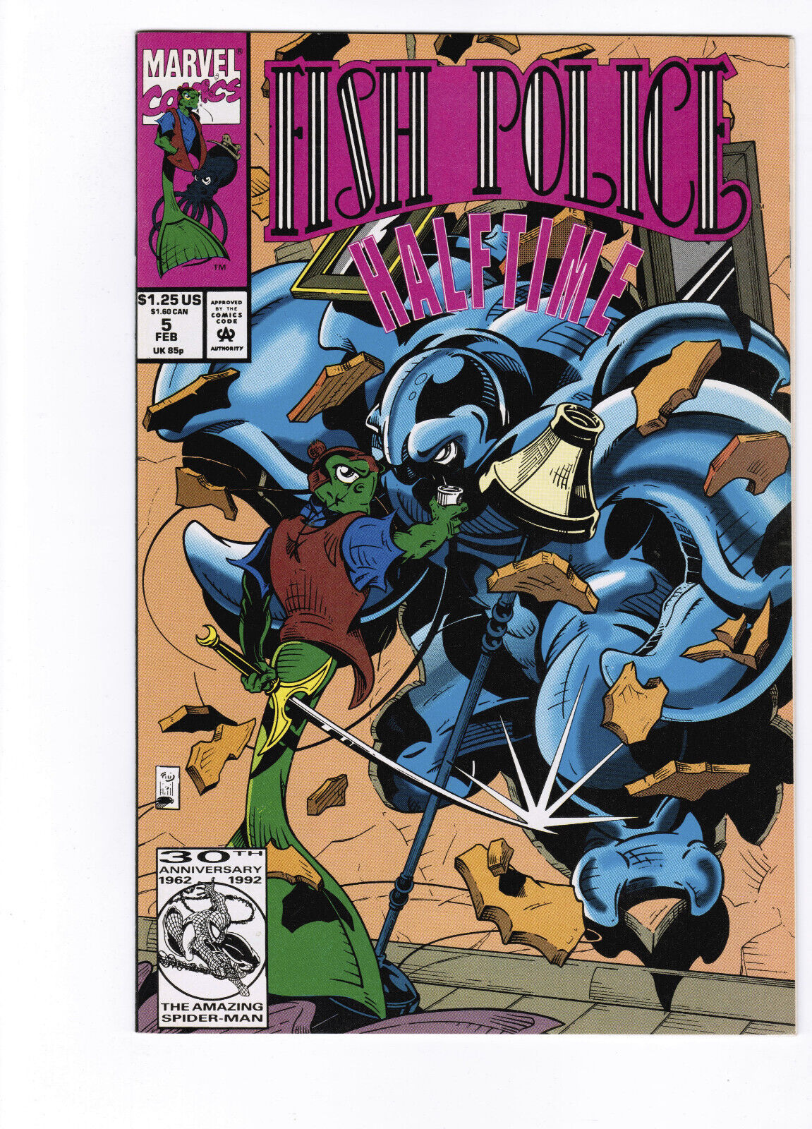 Fish Police #5-6 1993 Marvel Comics [Choice]