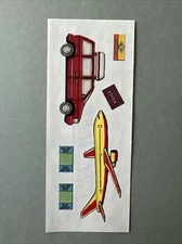 Mrs. Grossman's Stickers | TRAVEL PLANE CAR | Retired 1994 Creative Memories