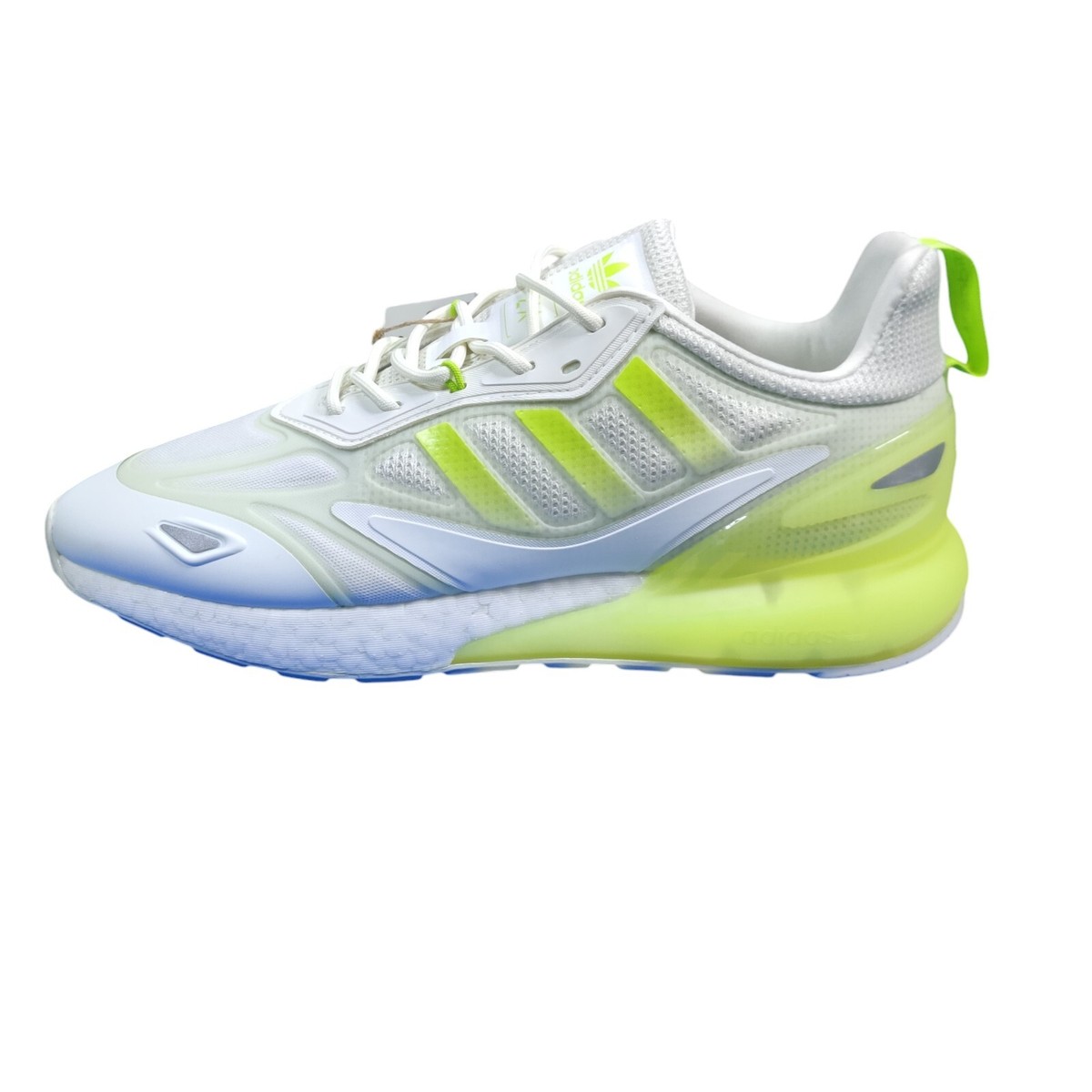 しろつめくさ Adidas Men's Originals ZX 2K Boost 2.0 Neon Slime Green White