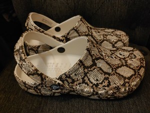 crocs snake print