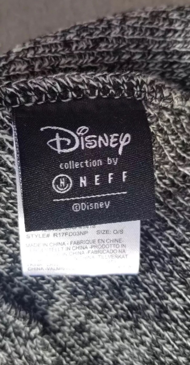 ユウ Minnie Mouse Neff Disney Gray Knit Acrylic Roll Up Winter Ski Snow