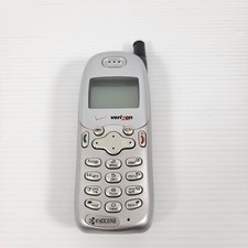 Kyocera 2325 - Verizon Cell Phone Silver Vintage Collector Phone - Not Tested