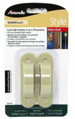 Amerelle SG1IV Switch Guard Light Lock Child Safety Ivory Color Set of 2 - New