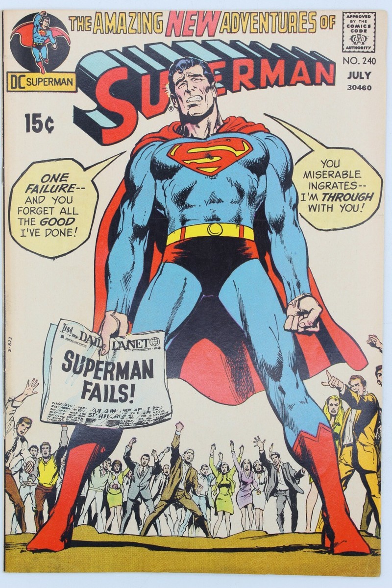 Superman #240 (1971) DC Bronze Age Comic Book Neal Adams Cover | eBay