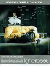 Publicité Advertising 049  1986  Ligne Roset canapé d Urbino & Lomazzi Flou Flou