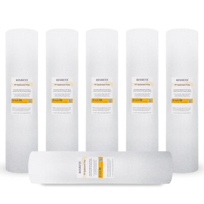 Fits Pentek DGD-5005-20 5 Micron Whole House 20 Inch Sediment Water Filter 6Pack