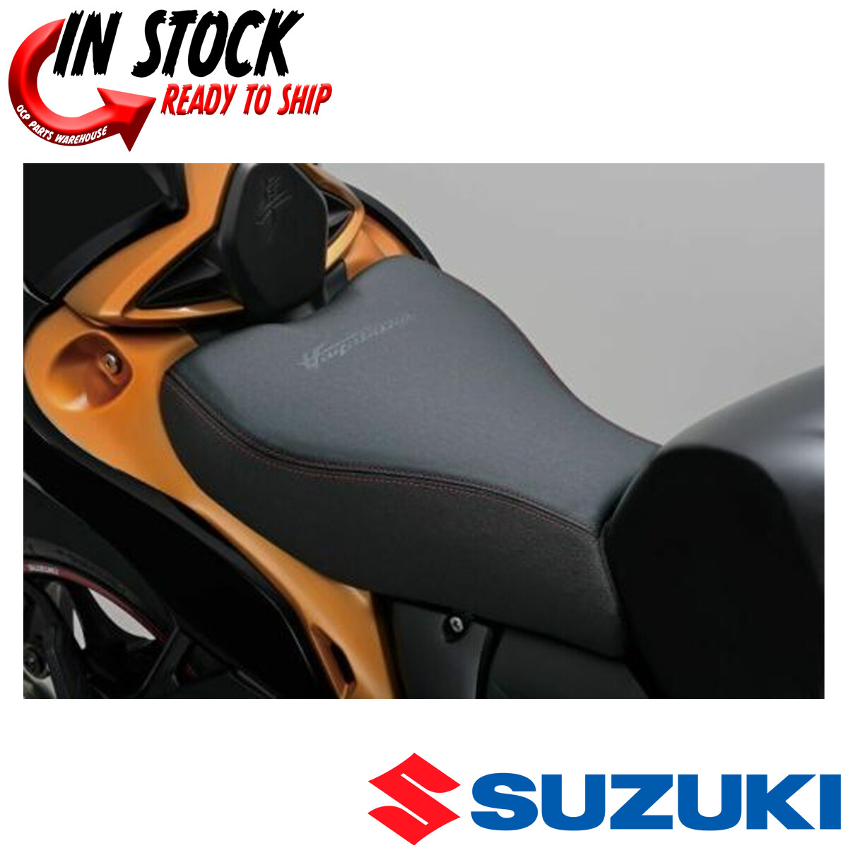 SUZUKI COLOR PREMIUM GRIPPING SEAT DOUBLE STITCH RED 2022-2026