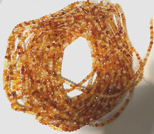 SHADED FACETED 4 MM CARNELIAN FACETED BEAUTIFUL QUALITY BEADS 15.5' WHOLESALE