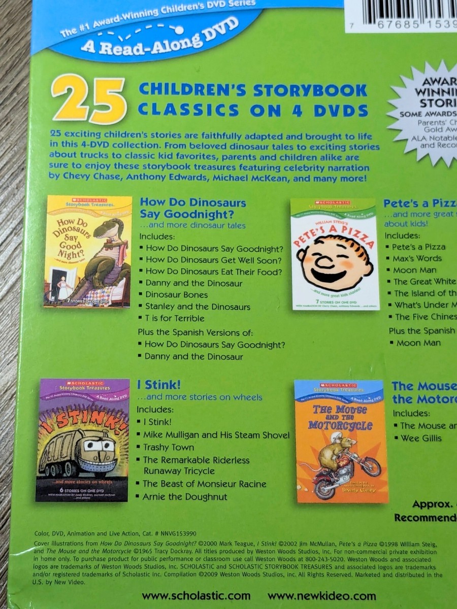 キッズ・ファミリー TREASURY OF 100 STORYBOOK CLASSICS 2 DVD New Scholastic Treasury of 100 Storybook Classics 2 DVD Set