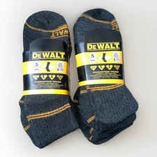 BRAND NEW 2 X 5-pack of DeWalt Pro Comfort Work Socks in size UK 6-11 (10 PAIRS)
