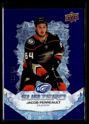 2022-23 Upper Deck Ice Sub Zero Rookies Jacob Perreault Rookie 726/999 Anaheim